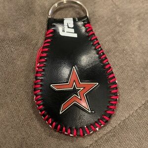 Houston Astros Logo Baseball Keychain